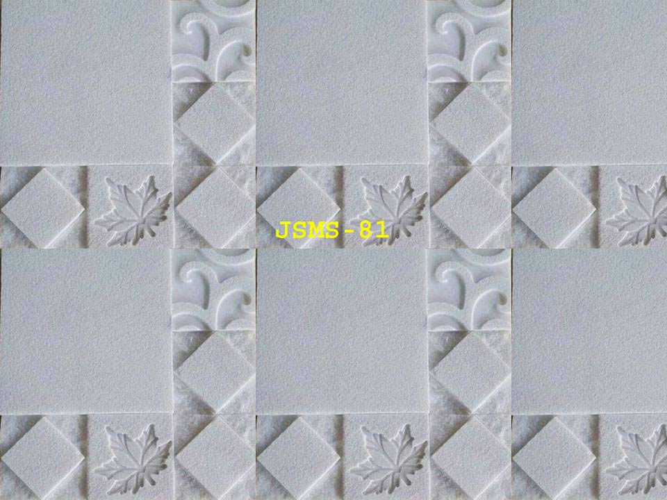 CNC carving, 3D Engraving, Decorative White Marble Stone Mosaic Wall Tile